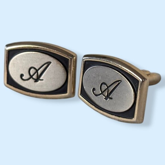 Vintage Hickok Letter "A" Cufflinks - Picture 2 of 6